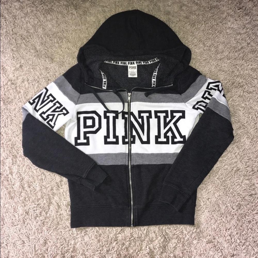 (SOLD)PINK Victoria’s Secret Zip up